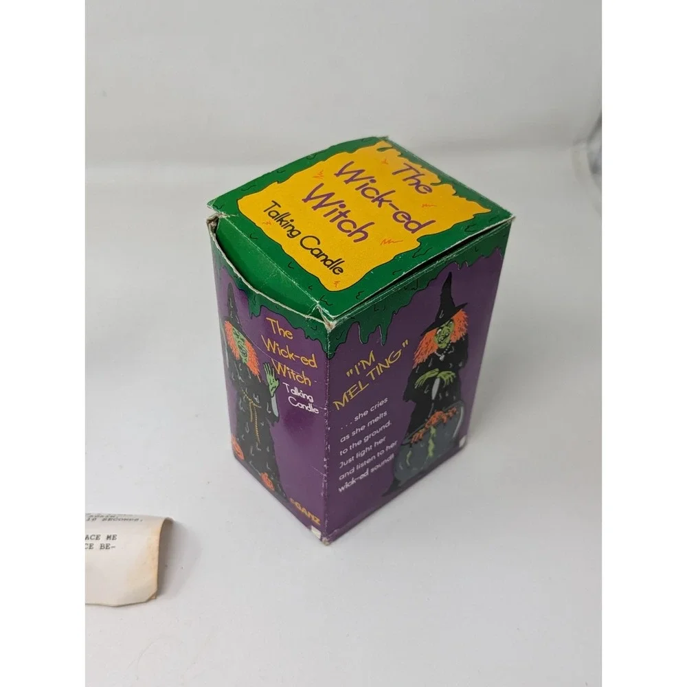 Vintage The Wick-ed Witch Talking Candle Cries 